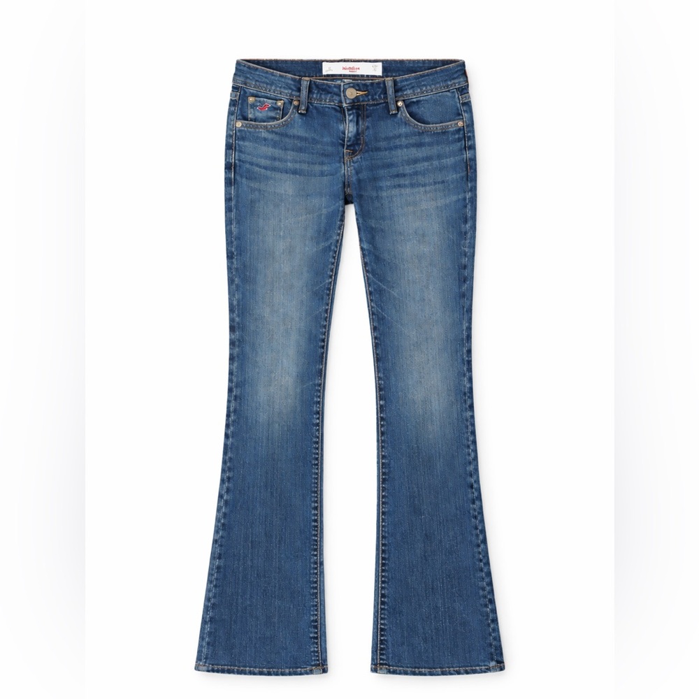 Hollister Bootcut Jeans W25 L33 Medium Wash Y2K Low Rise